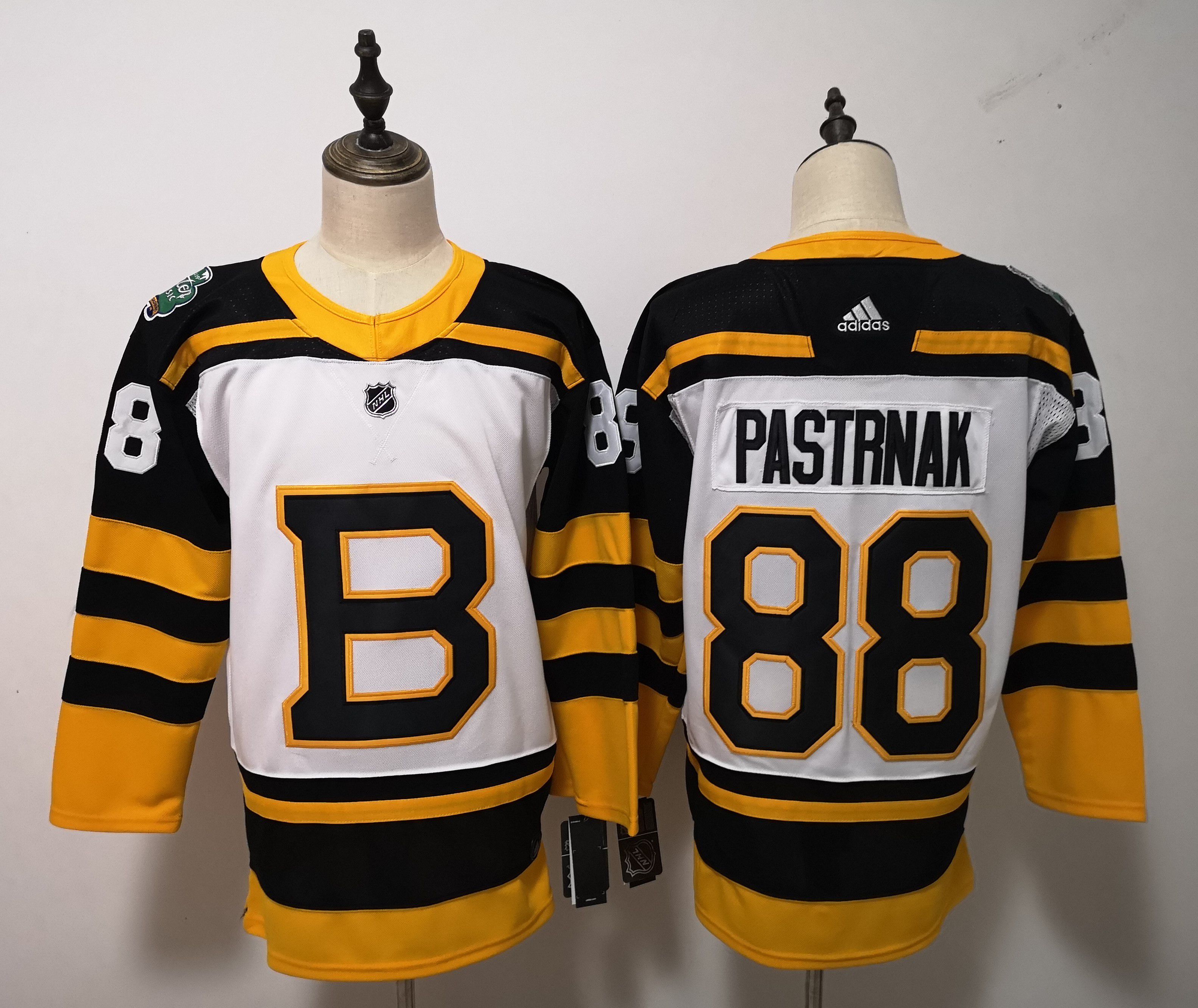 Men Boston Bruins #88 Pastrnak White Adidas Authentic Winter Classic NHL Jersey->youth nba jersey->Youth Jersey